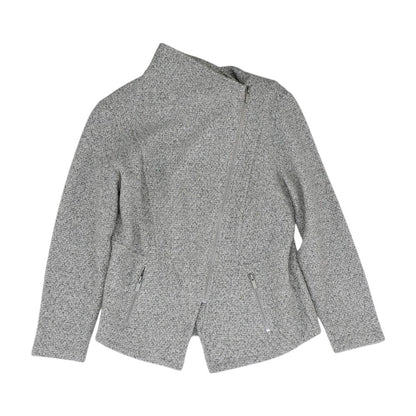 Gray Solid Lightweight Jacket