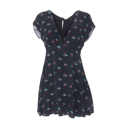 Black Floral Mini Dress