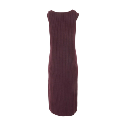 Maroon Petite Midi Dress