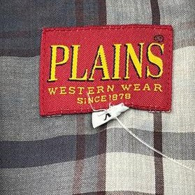 Vintage Gray Plaid Short Sleeve Button Down