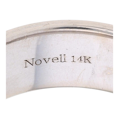 14K White Gold Band