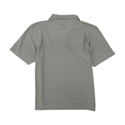 PGA Tour Gray Striped Short Sleeve Polo – Image 2
