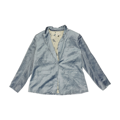 Blue Solid Blazer