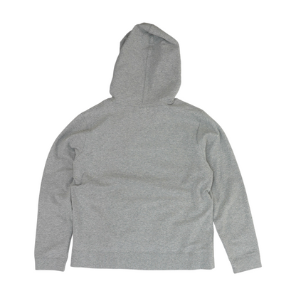 Gray Solid Hoodie Pullover