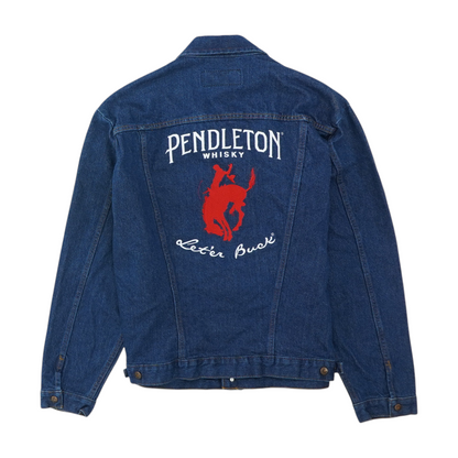 Blue Solid Denim Jacket