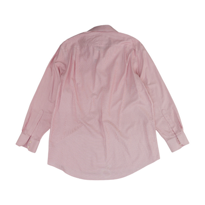 Pink Print Long Sleeve Button Down