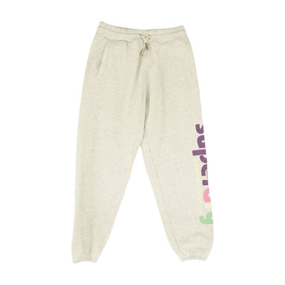 Gray Solid Sweatpants Pants
