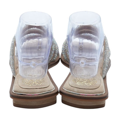 Silver Flat Sandals