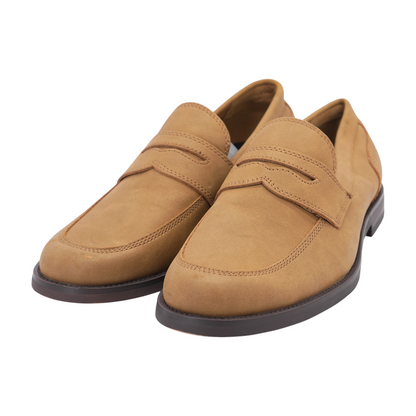 Tan Slip-On Dress Shoes