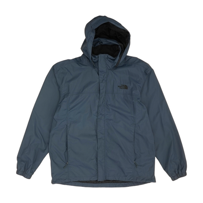 Blue Solid Rain Jacket