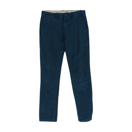 Navy Striped Slim Pants