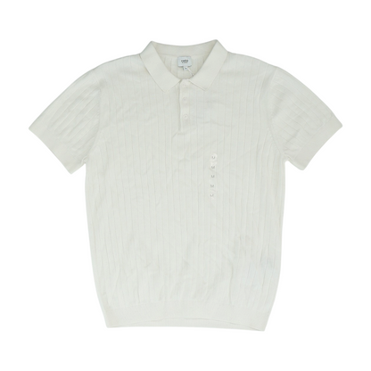 Ivory Solid Short Sleeve Polo