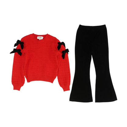 Red Long Sleeve Set