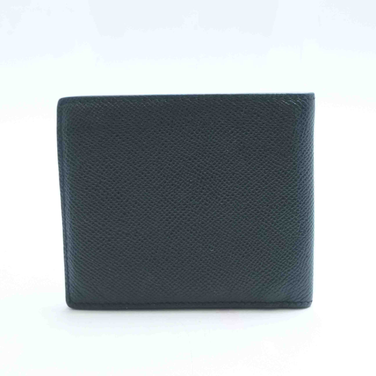 Black Icon Stripe Leather International Bifold Wallet