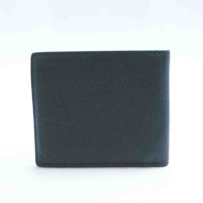 Black Icon Stripe Leather International Bifold Wallet