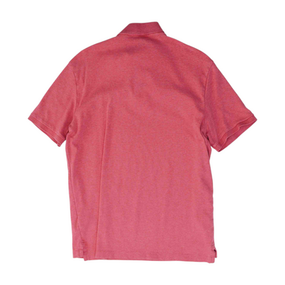 Red Solid Short Sleeve Polo
