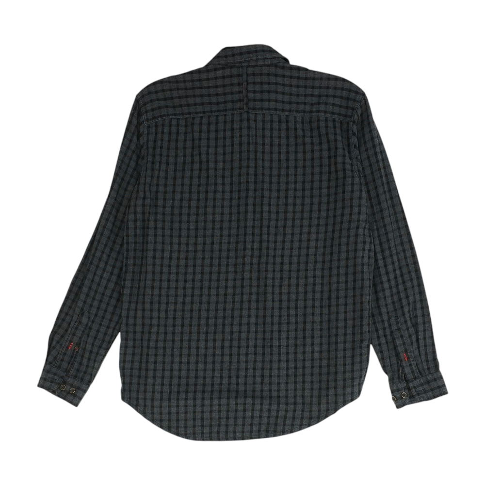 Charcoal Check Long Sleeve Button Down