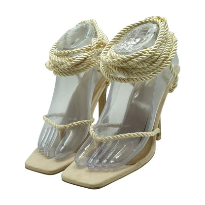 Beige Block Heels