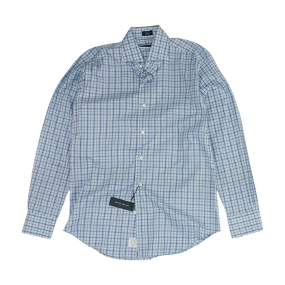 Blue Check Long Sleeve Button Down