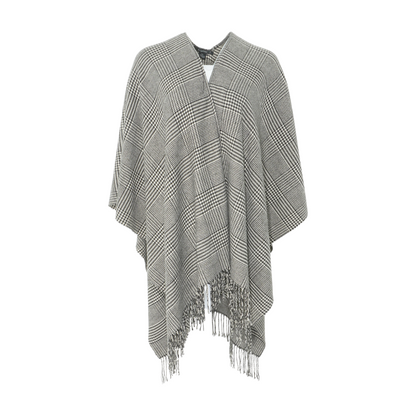 Black Houndstooth Cardigan Sweater