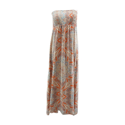 Multi Damask Maxi Dress