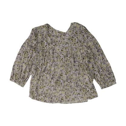 Purple Floral Blouse