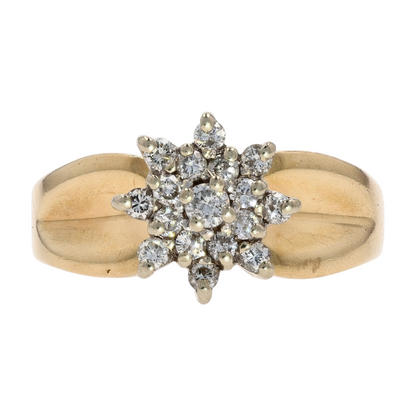 1 ctw 14K Two-Tone Gold Diamond Fashion Ring