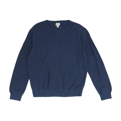 Navy Solid Pullover Sweater