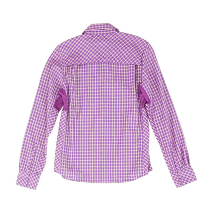 Purple Check Button Down