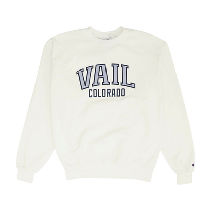 White Solid Sweatshirt Pullover