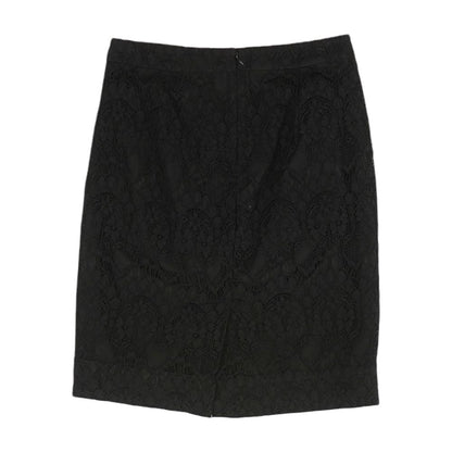 Black Solid Mini Skirt