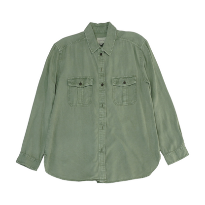 Green Button Down