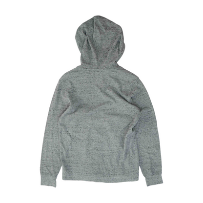 Gray Solid Hoodie Pullover
