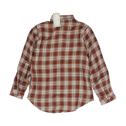 Rust Plaid Button Down