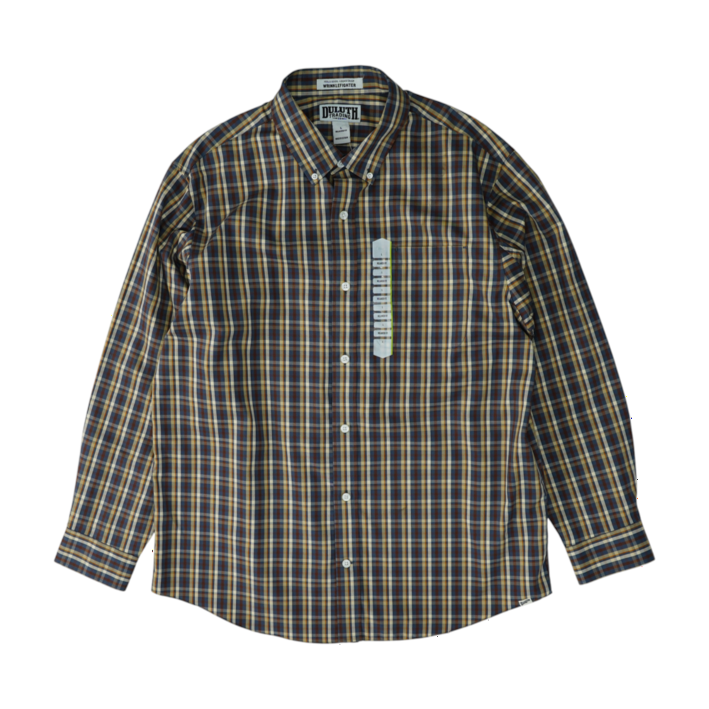 Multi Plaid Long Sleeve Button Down