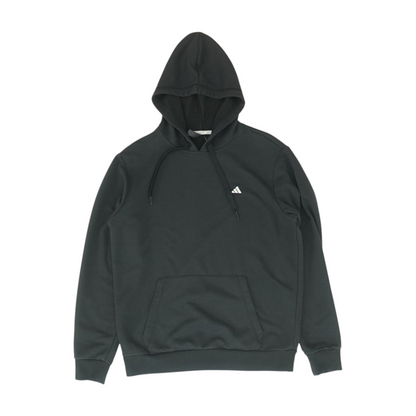 Black Solid Hoodie Pullover