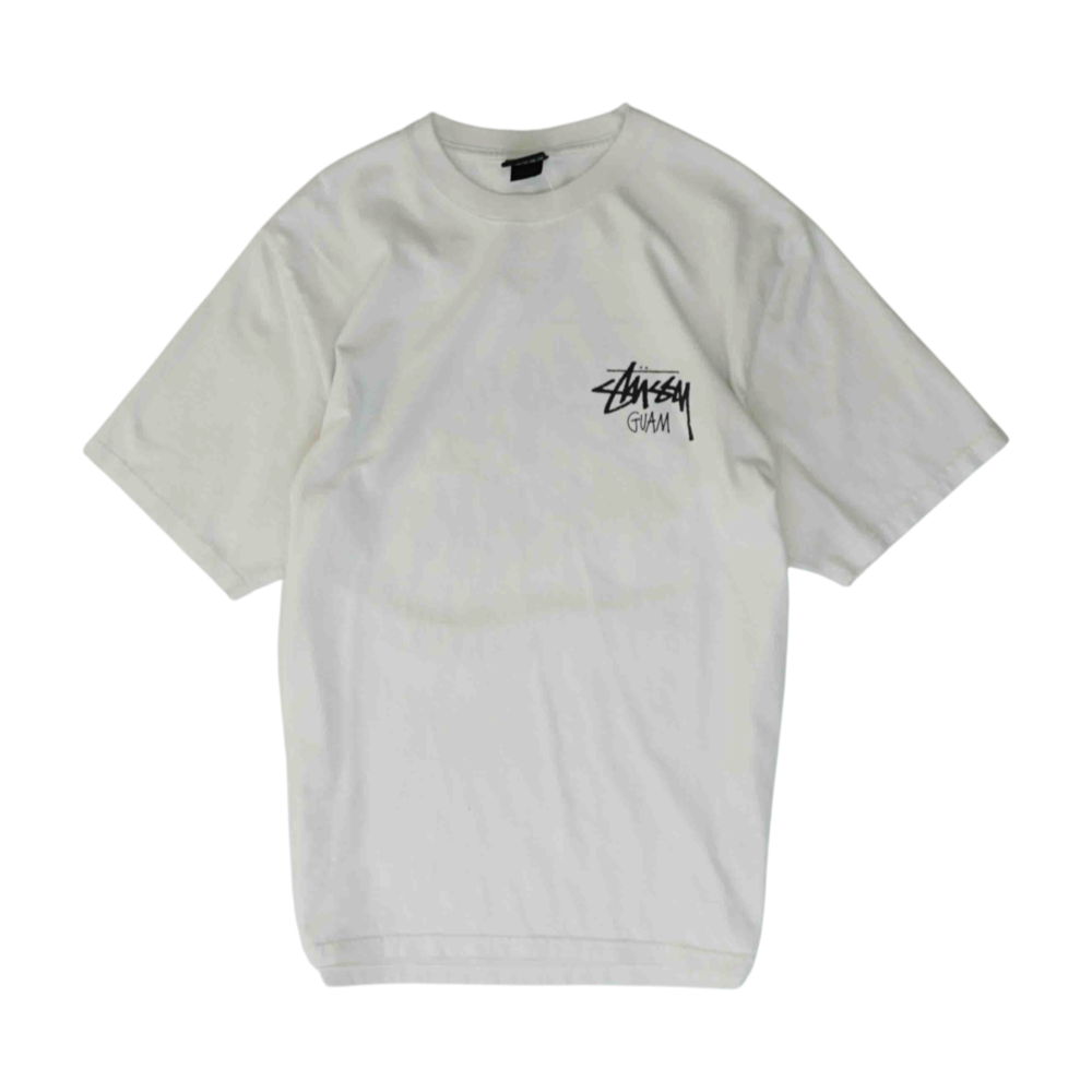 Stussy White Solid T-Shirt – Image 1