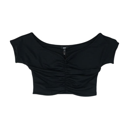 Black Cropped Blouse
