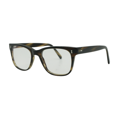 Brown Ampton L Oli Square Prescription Eyewear