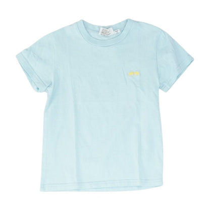 Blue Solid Crewneck T-Shirt