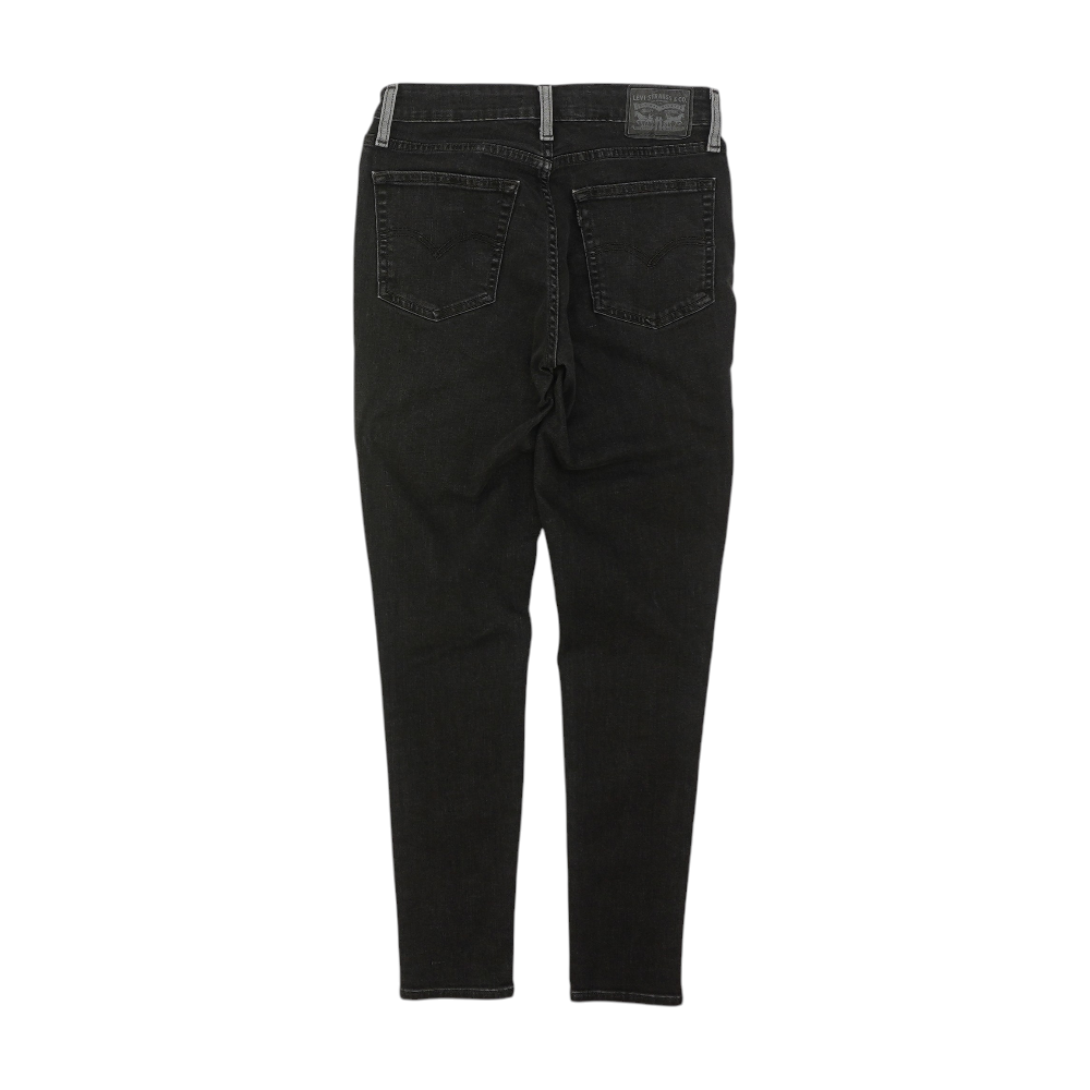 Black Color Block Skinny Jeans