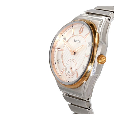 Women's Two Tone Curv With Diamond Accents Stainless Steel Watch