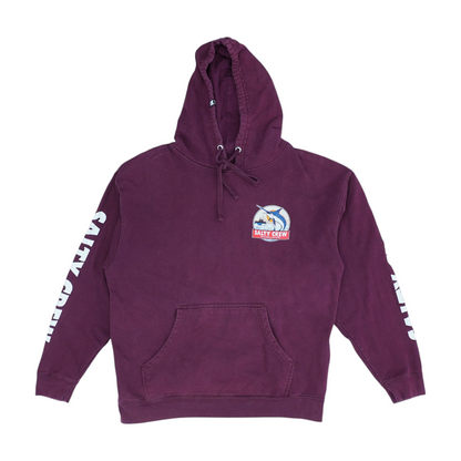 Maroon Solid Hoodie Pullover