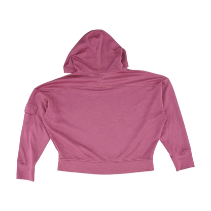 Pink Solid Hoodie Pullover
