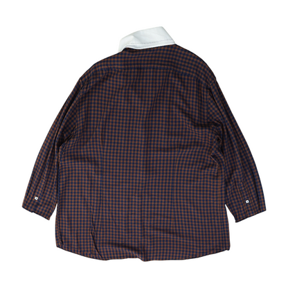 Brown Check Long Sleeve Button Down