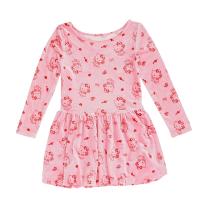 Pink Print Dress