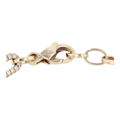 1 1/10 ctw 18K Yellow Gold Diamond Chain Bracelet