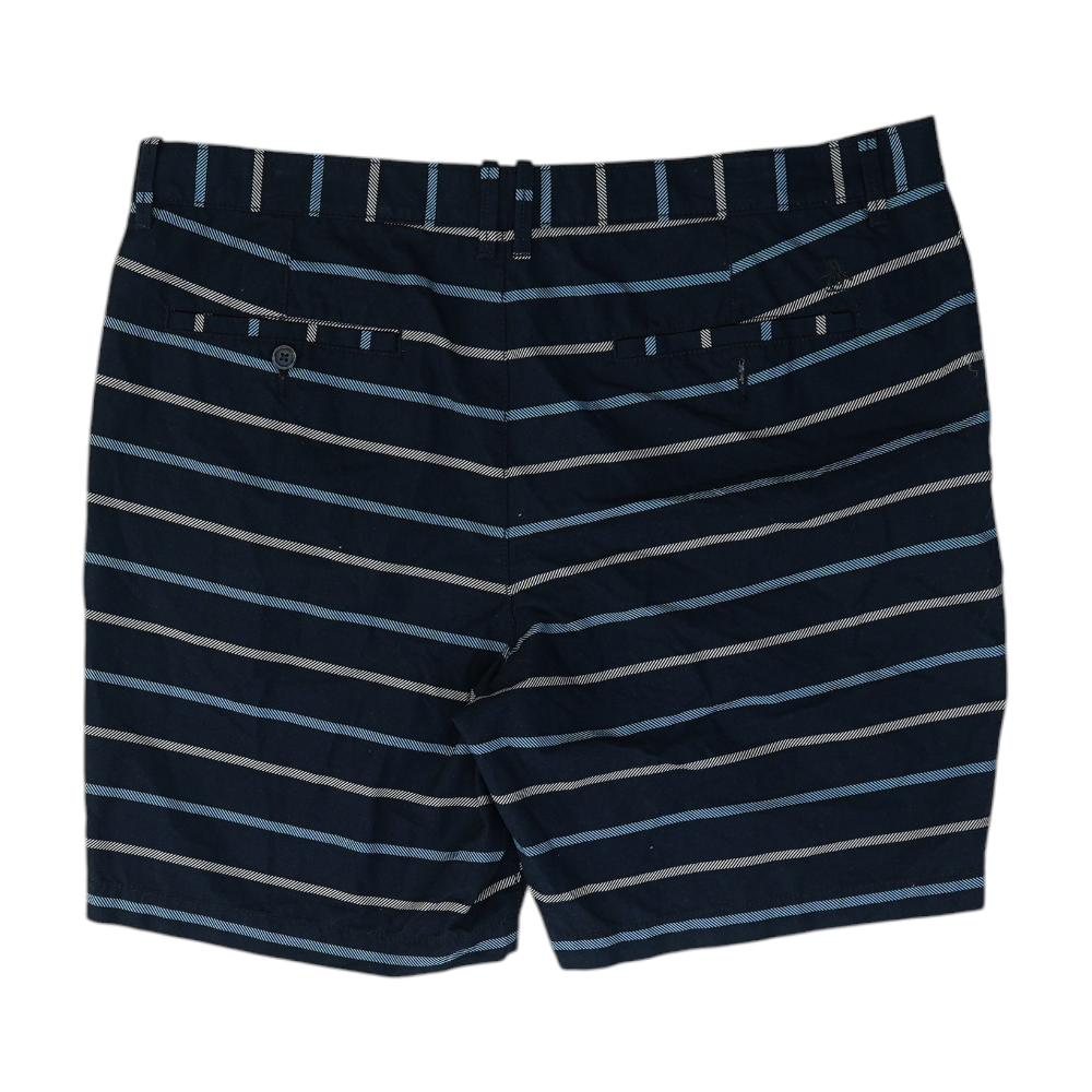 Original Penguin Navy Striped Casual Shorts – Image 2