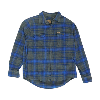 Blue Plaid Flannel Button Down