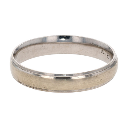 10K White Gold Band Ring